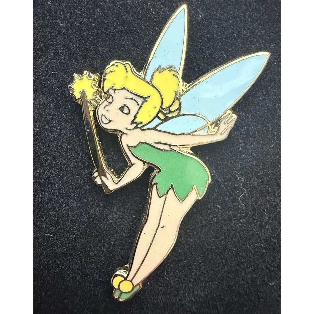 Y2K Disney Tinker Bell Flying Fairy Wand collectible Trading Pin Vintage 2000